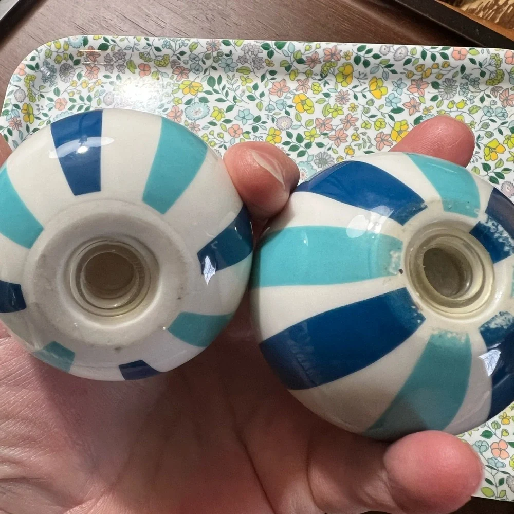 Jonathan Adler salt and pepper shakers from the “happy chic” collection.